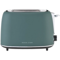 Boden Stark Matte Stainless Steel Toaster - Green