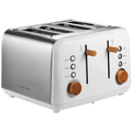 Boden Stark Anson Collection 4 Slice SS Toaster White