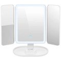 ZEN Selene Series Detachable Trifold Makeup Mirror - White