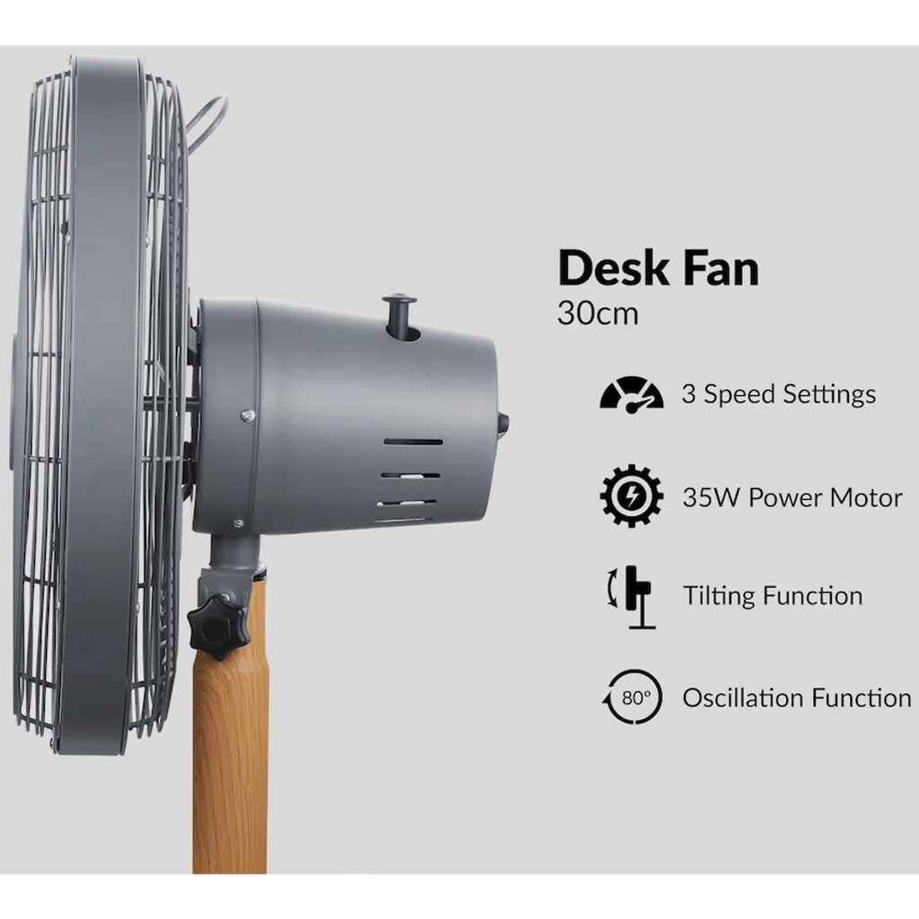 Boden Stark 30cm Desk Fan