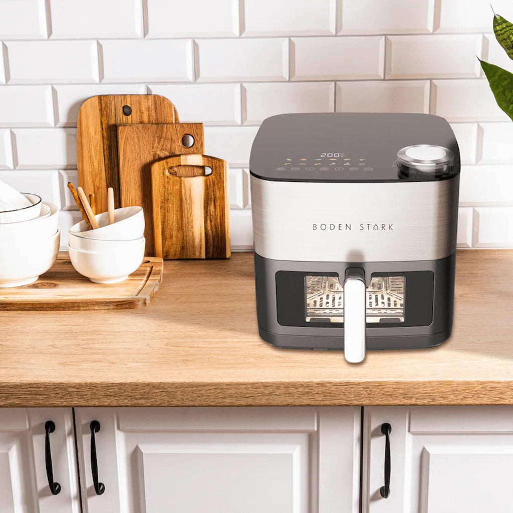 Boden Stark 8l Dual Element Air Fryer with Steaming Function