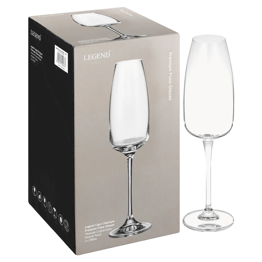 Legend Cape Classique Flute 290ml - 4 Pack