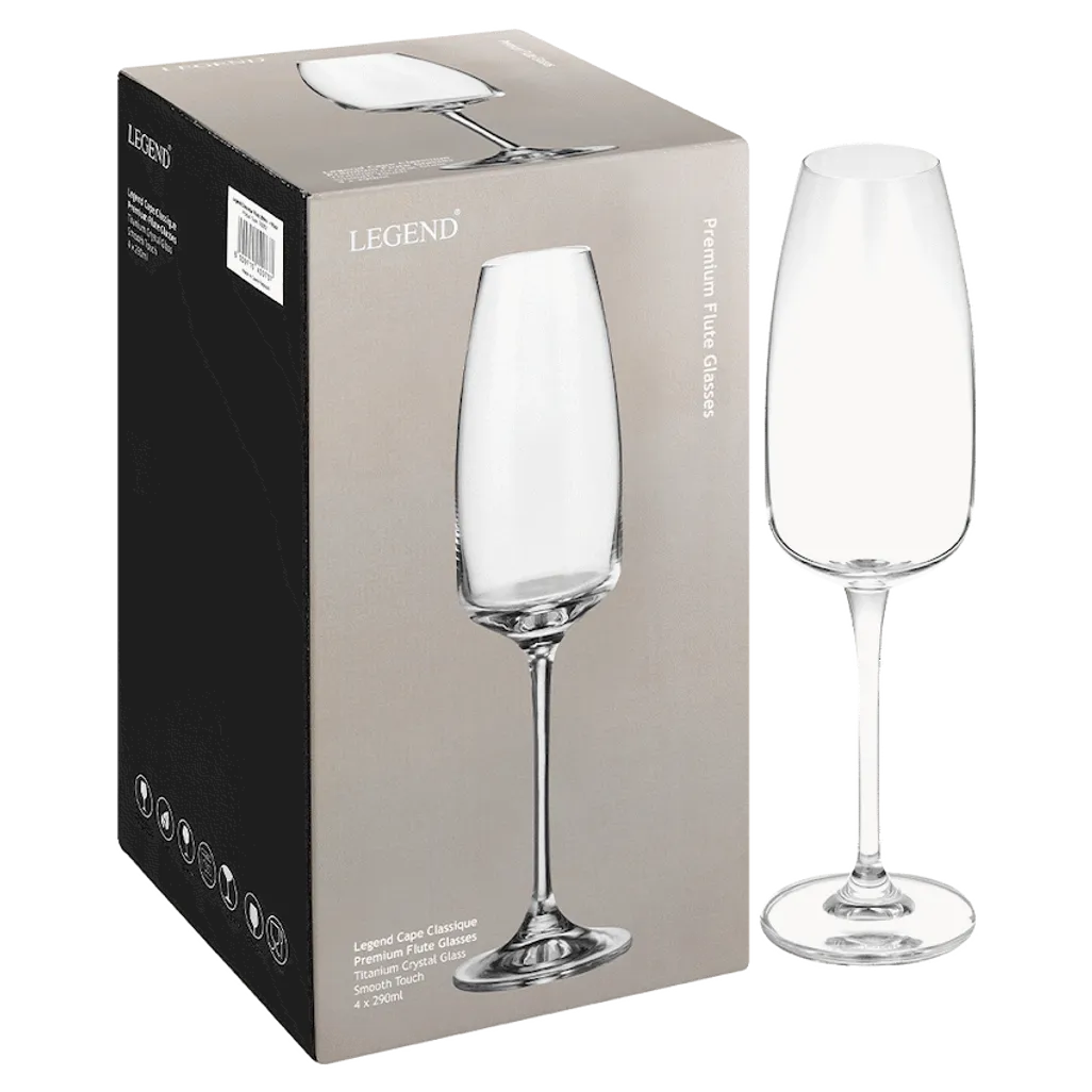 Legend Cape Classique Flute 290ml - 4 Pack