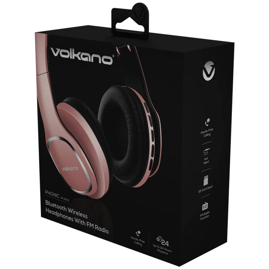 Volkano Phonic Series Bluetooth Full-Size Headphones