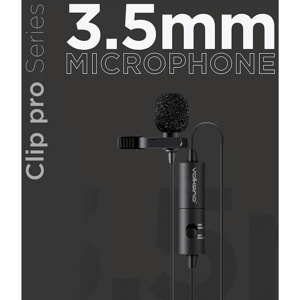 Volkano Clip Pro Series 3.5mm Microphone