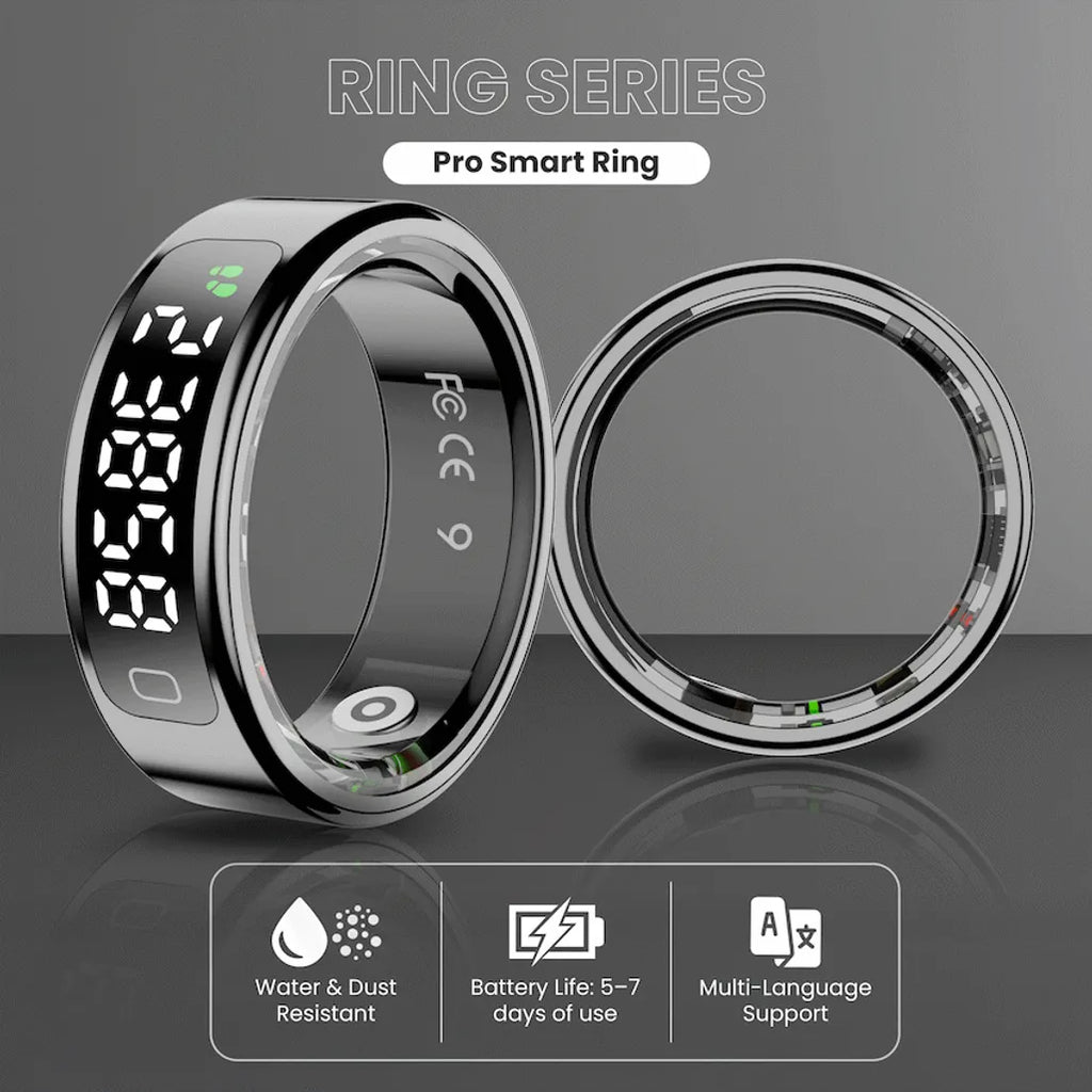 Volkano Ring Series Ring Pro Smart Ring with Charging Case - 20.7mm