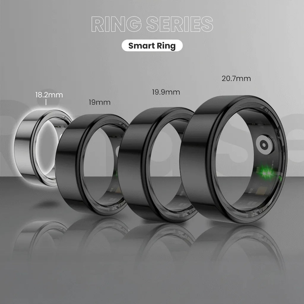 Volkano Ring Series Smart Ring With Charge Case - 18.3mm