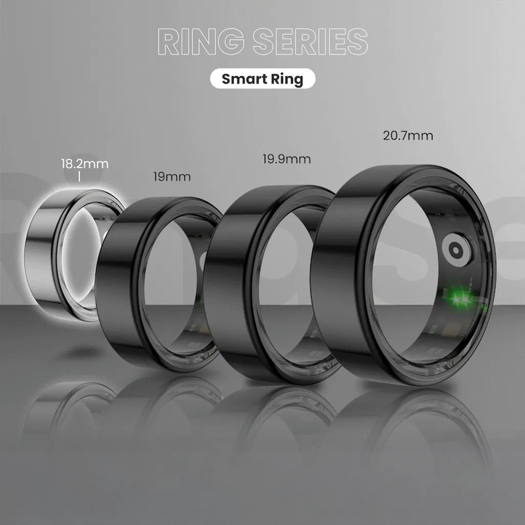 Volkano Ring Series Smart Ring With Charge Case - 18.3mm