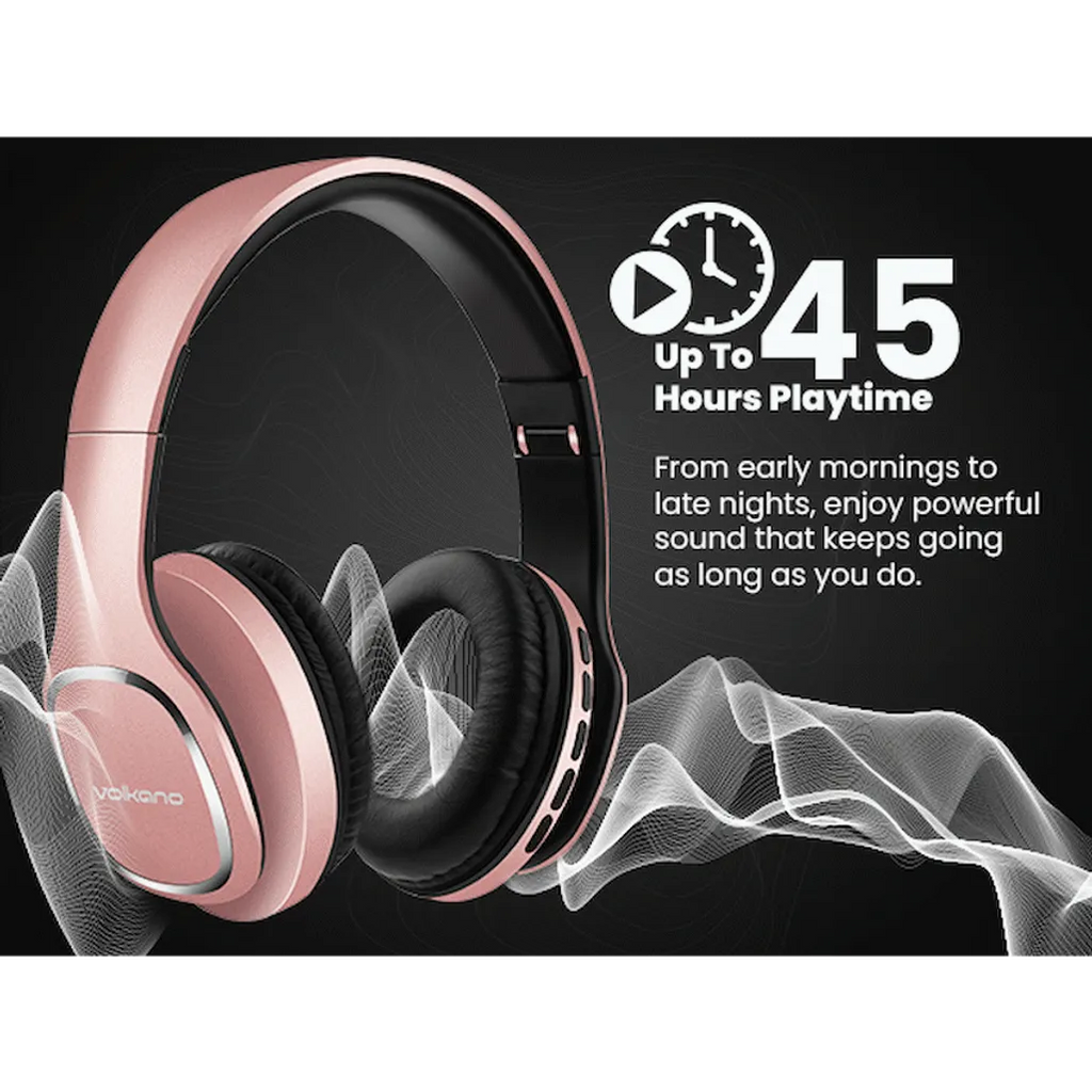 Volkano Phonic Series Bluetooth Full-Size Headphones