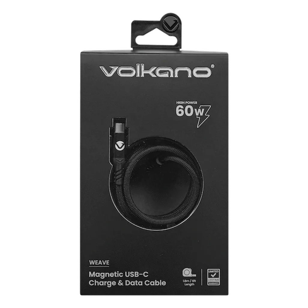 Volkano Weave Series 60w Magnetic Type-C Cable