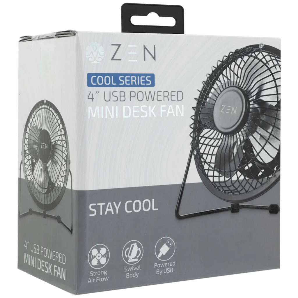 ZEN Cool Series 4 inch Mini Desk Fan