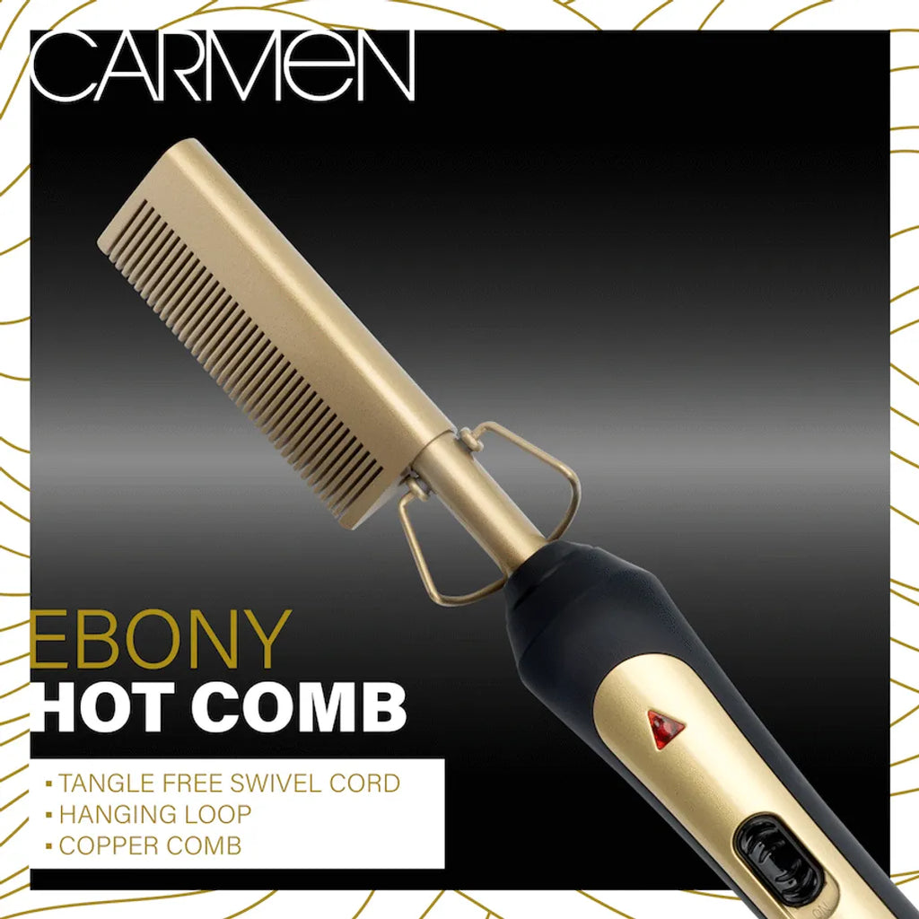 Carmen Hot Comb - Ebony