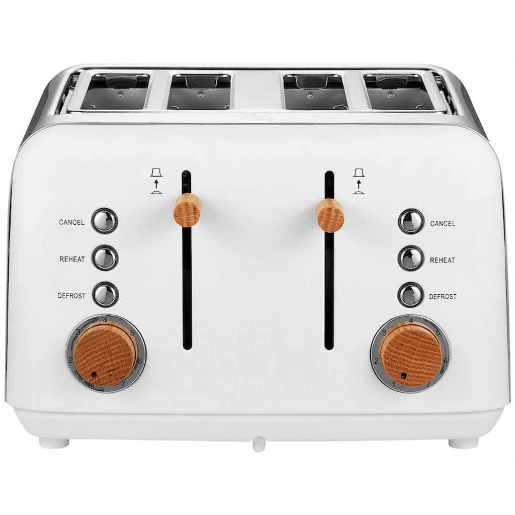 Boden Stark Anson Collection 4 Slice SS Toaster White