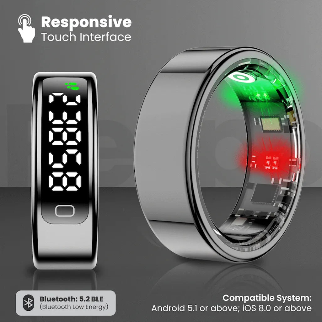 Volkano Ring Series Ring Pro Smart Ring with Charging Case - 20.7mm