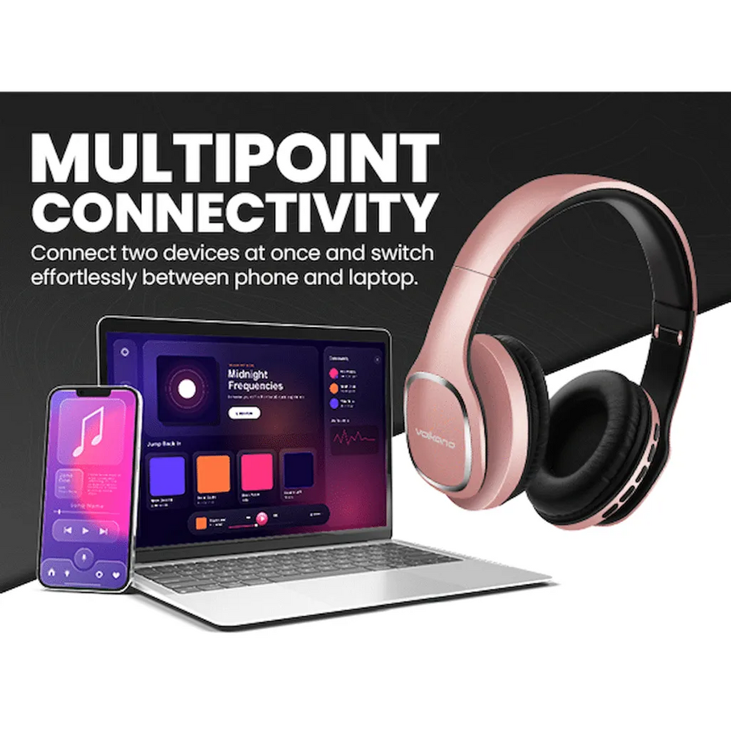 Volkano Phonic Series Bluetooth Full-Size Headphones