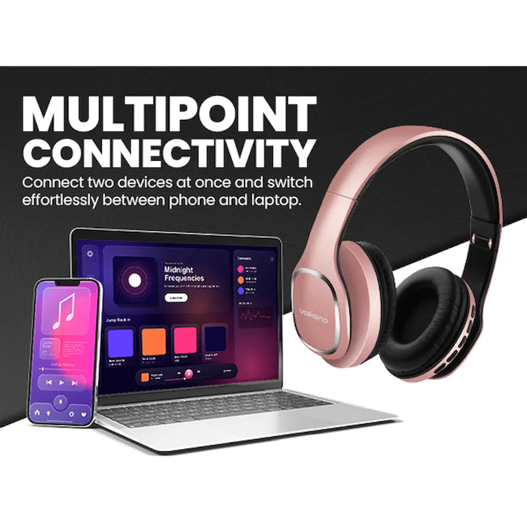 Volkano Phonic Series Bluetooth Full-Size Headphones