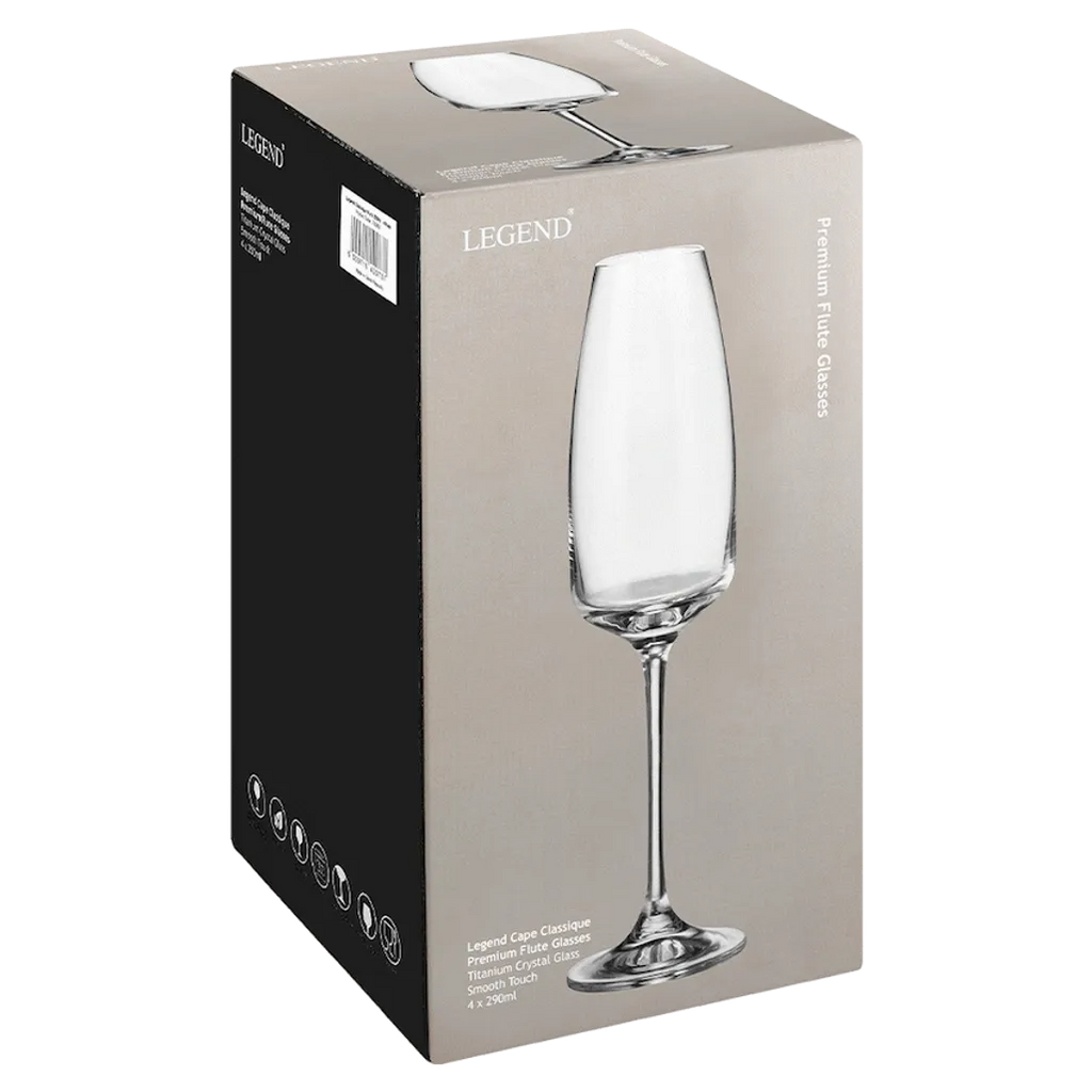Legend Cape Classique Flute 290ml - 4 Pack