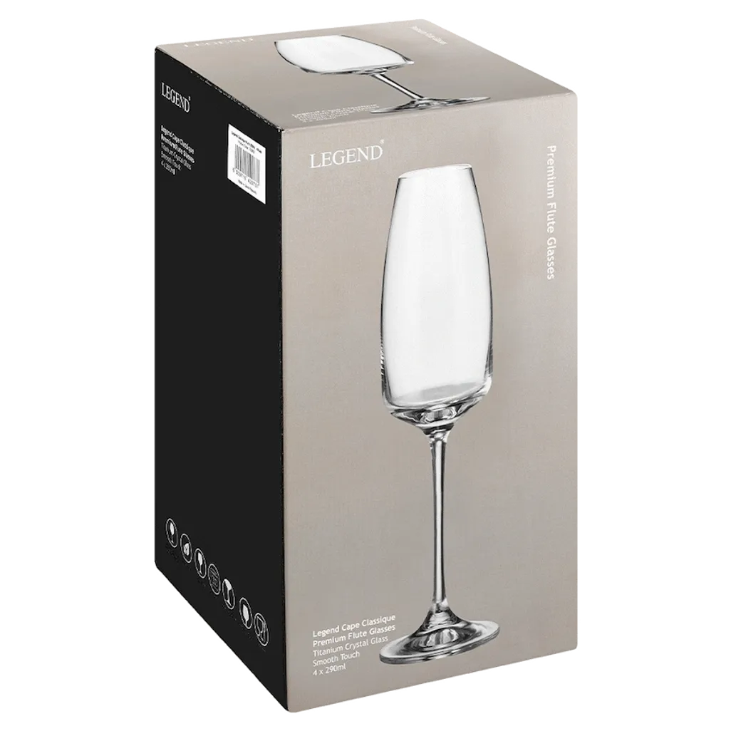 Legend Cape Classique Flute 290ml - 4 Pack