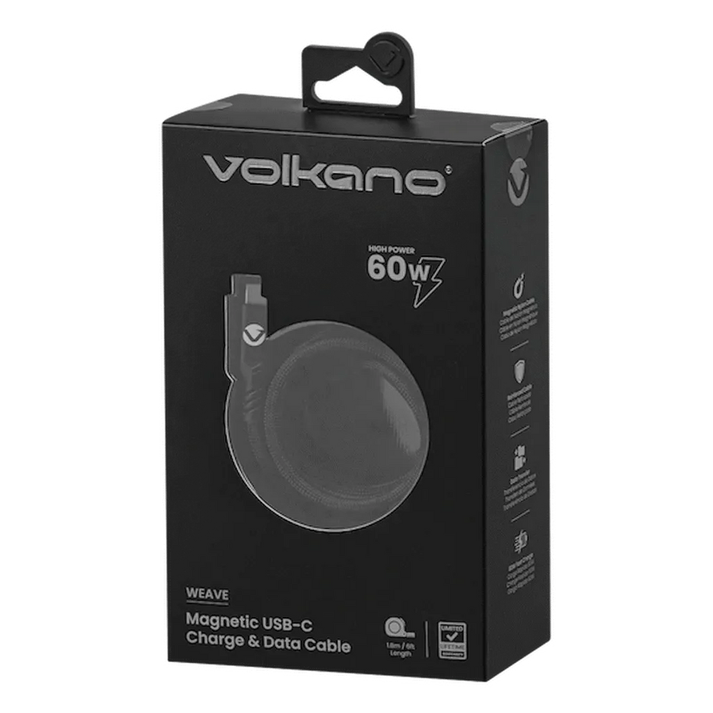 Volkano Weave Series 60w Magnetic Type-C Cable