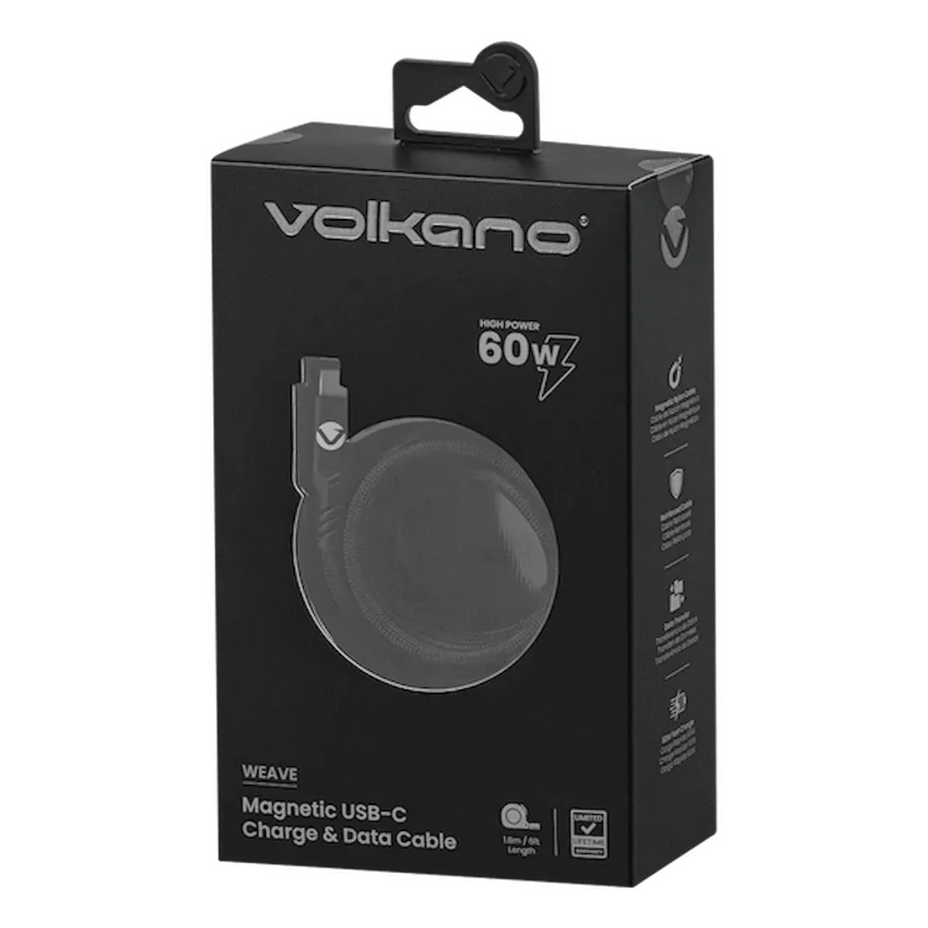 Volkano Weave Series 60w Magnetic Type-C Cable