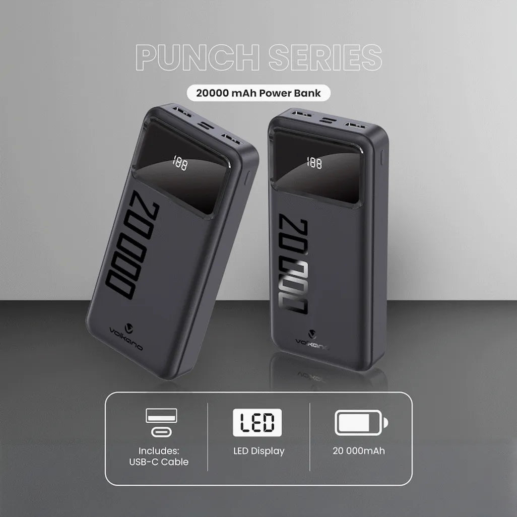 Volkano Punch Series 20000mah Power Bank