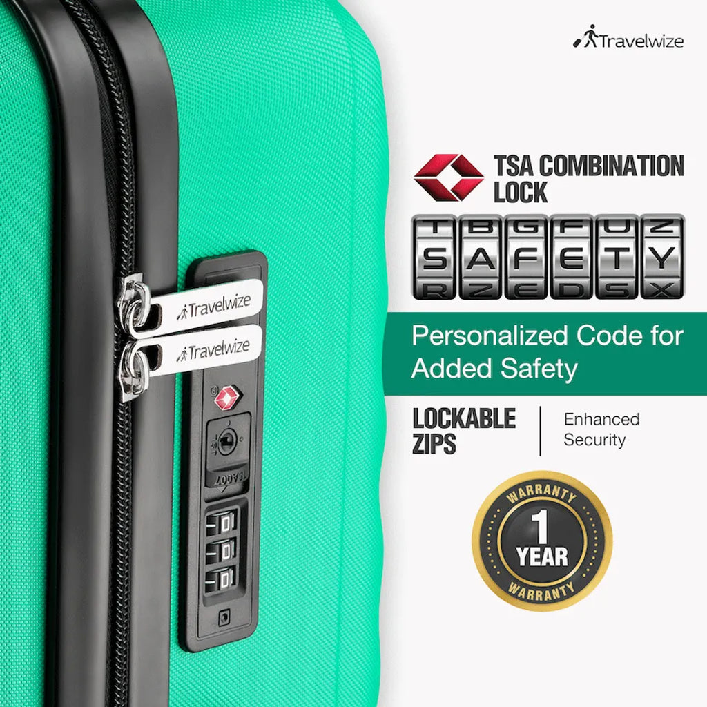 Travelwize Astra ABS 77cm 4-Wheel Spinner Luggage