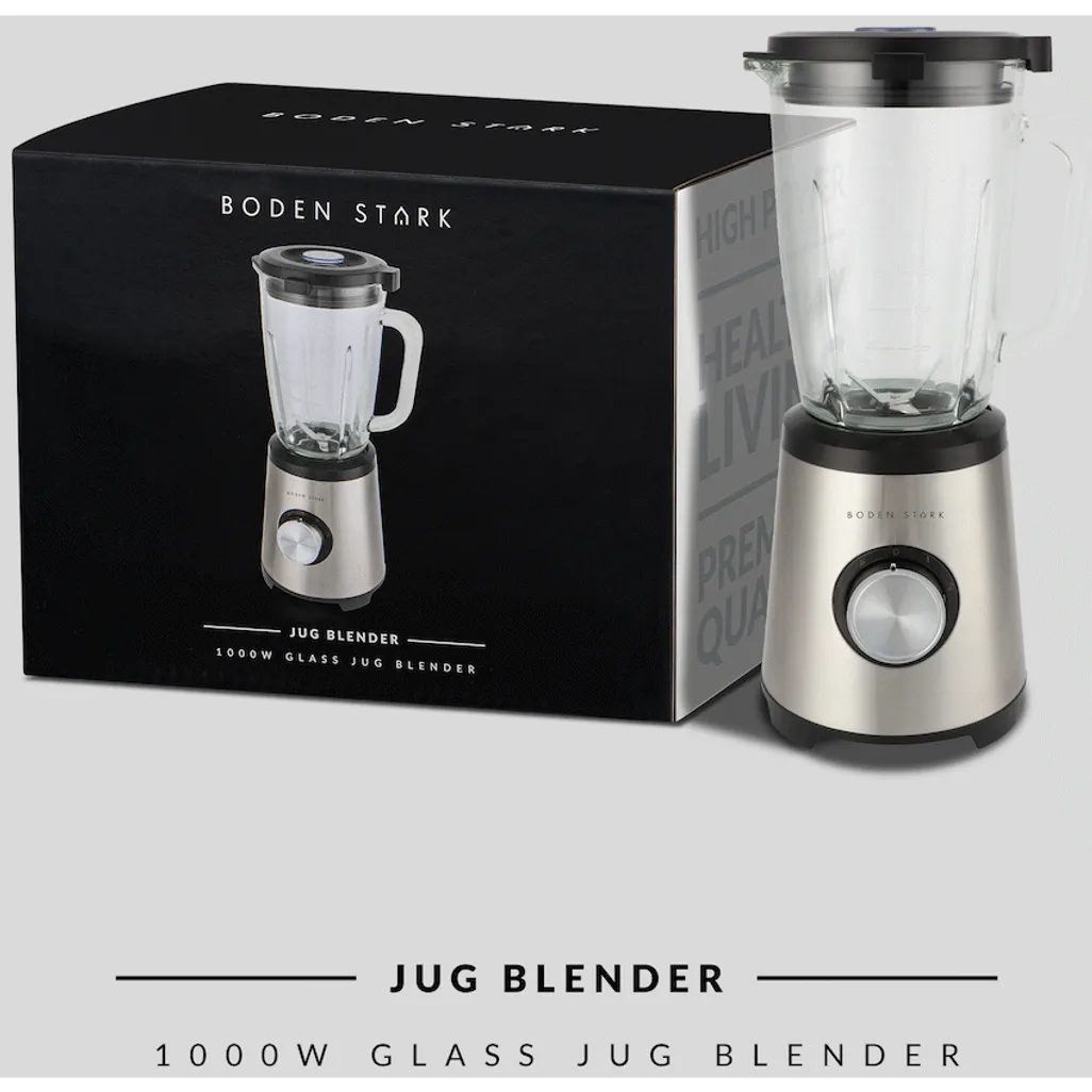 Boden Stark 1000w Glass Jug Blender