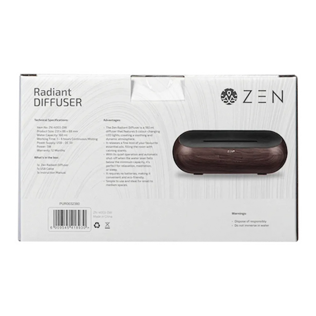 Zen Radiant Diffuser - Dark Wood