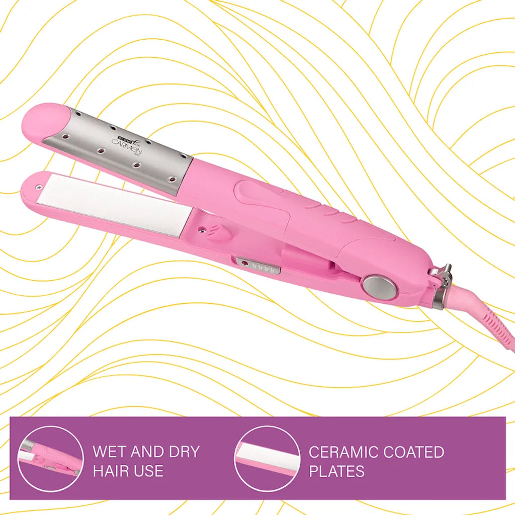 Carmen Pink Wet 'n Dry Straightener