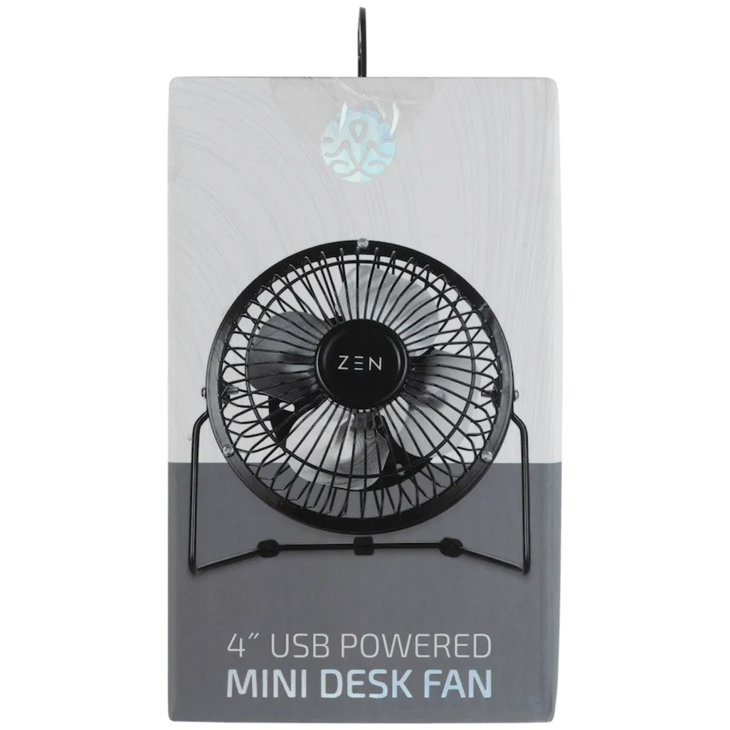 ZEN Cool Series 4 inch Mini Desk Fan