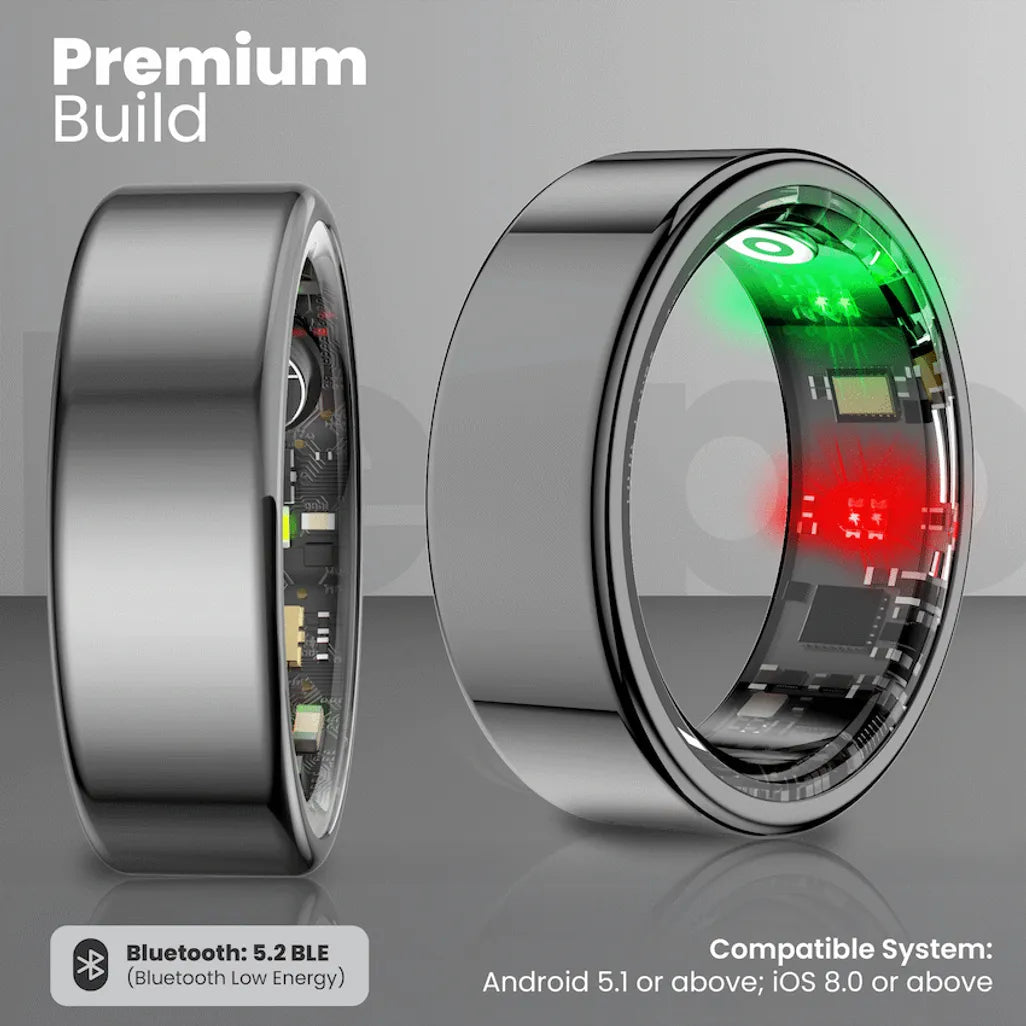 Volkano Ring Series Smart Ring with Charging Case - 19.1mm