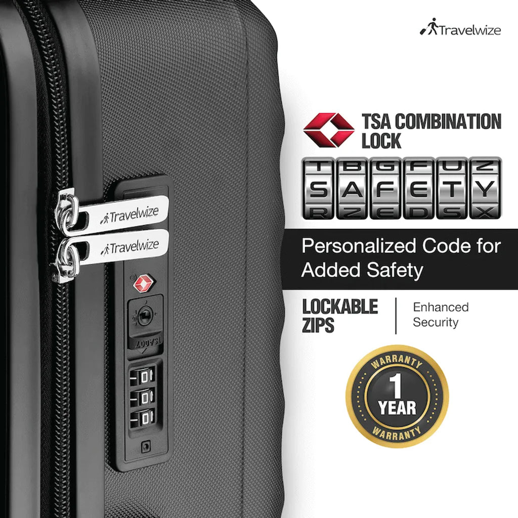 Travelwize Astra ABS 67cm 4-Wheel Spinner Luggage