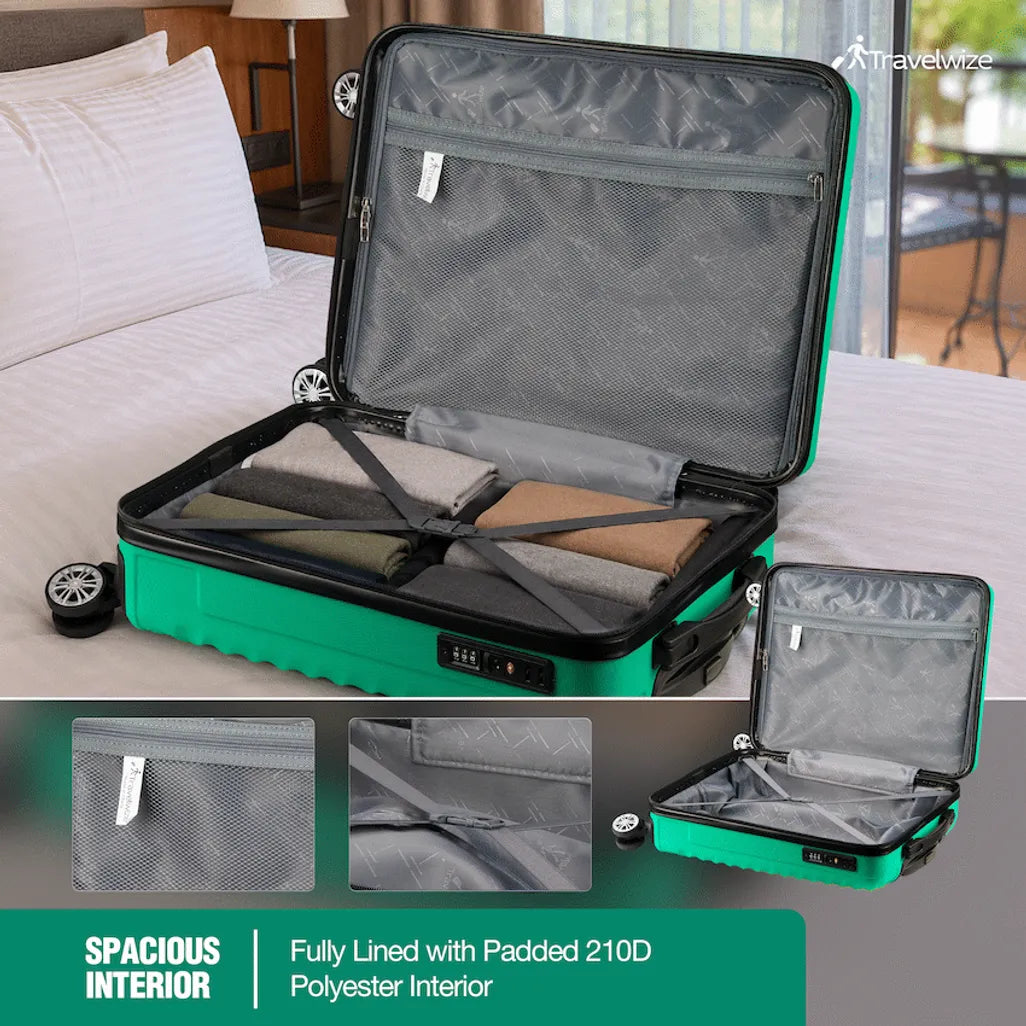 Travelwize Astra ABS 77cm 4-Wheel Spinner Luggage