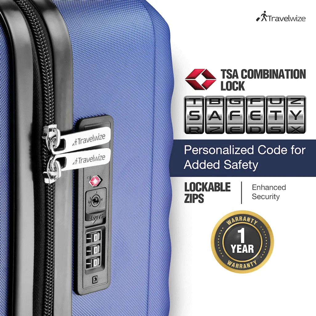 Travelwize Astra ABS 77cm 4-Wheel Spinner Luggage
