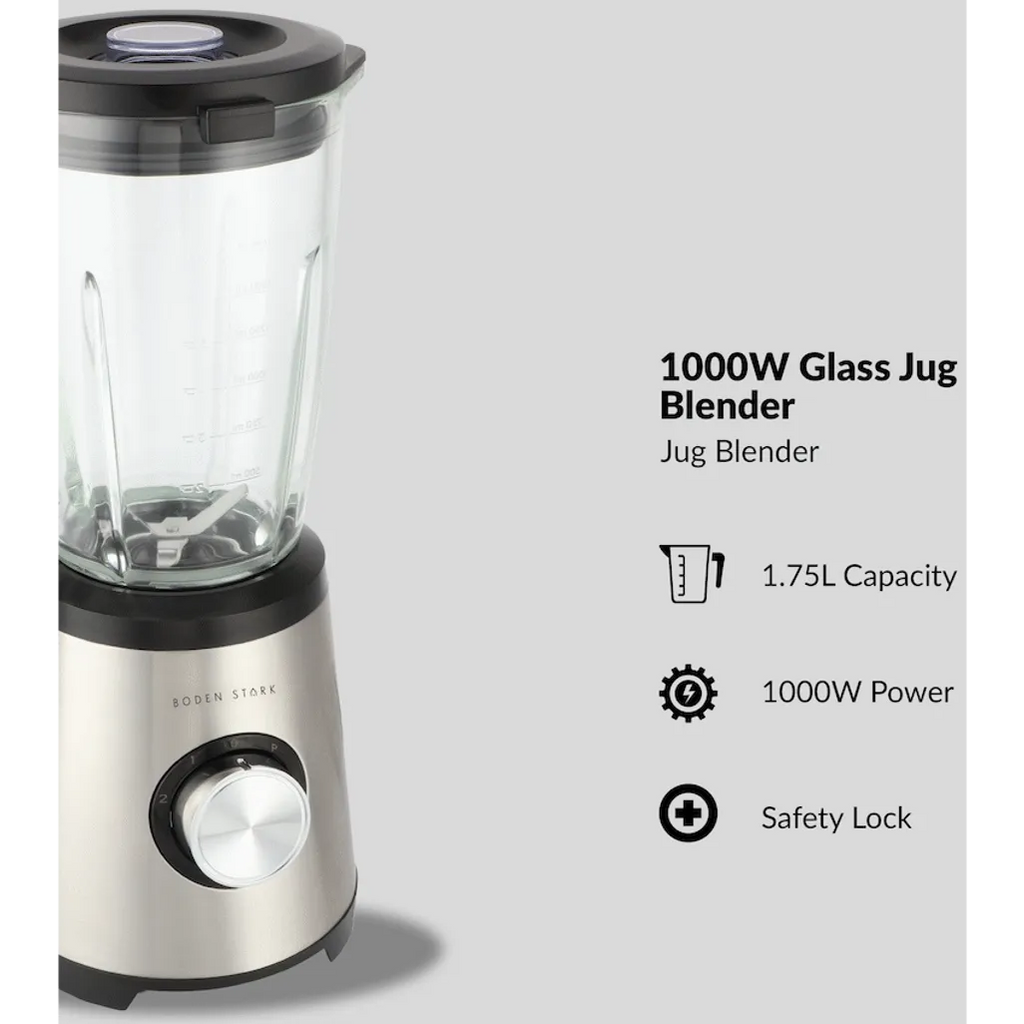 Boden Stark 1000w Glass Jug Blender