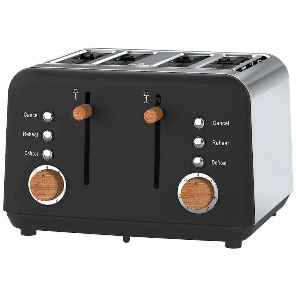 Boden Stark Anson Collection 4-Slice Stainless Steel Toaster