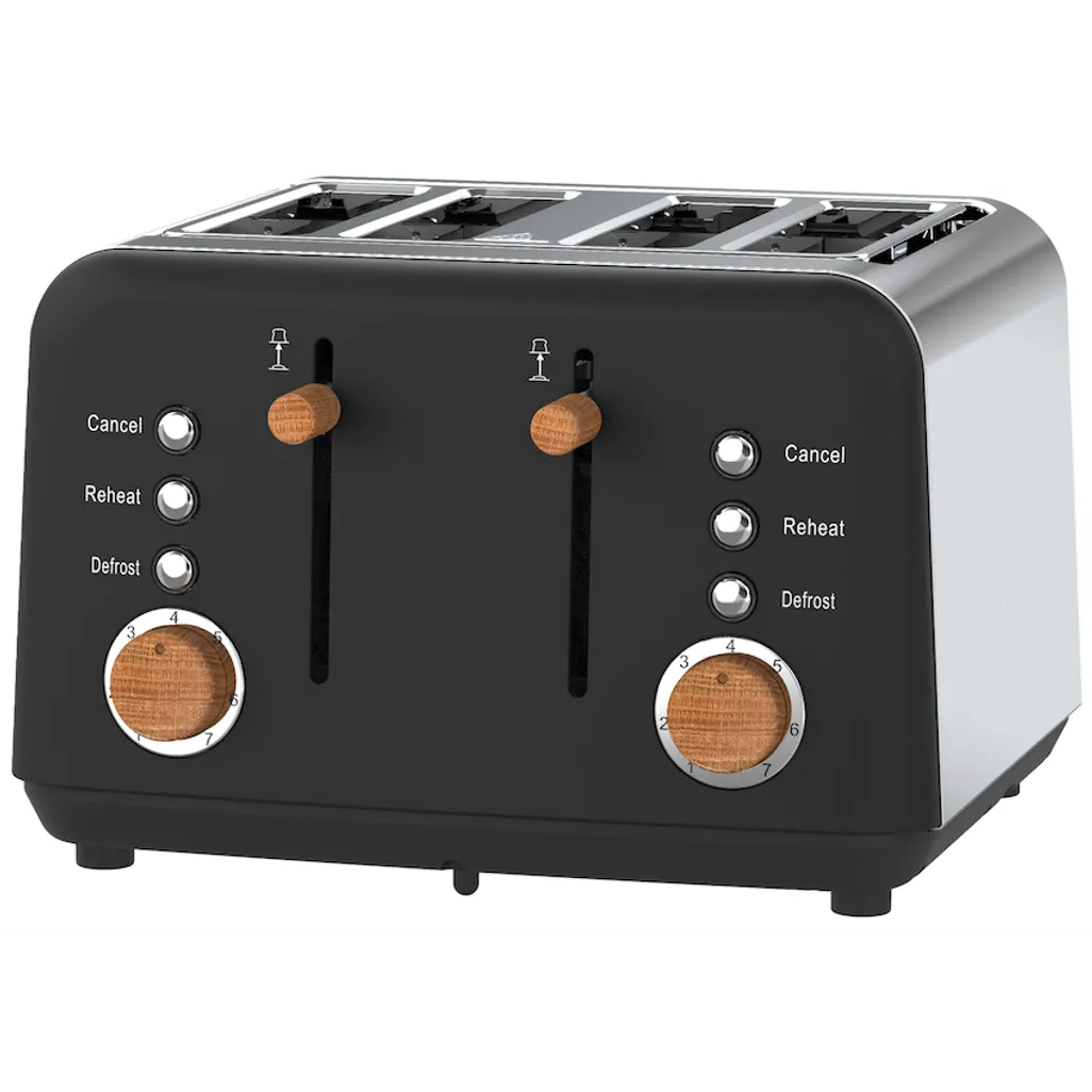 Boden Stark Anson Collection 4-Slice Stainless Steel Toaster
