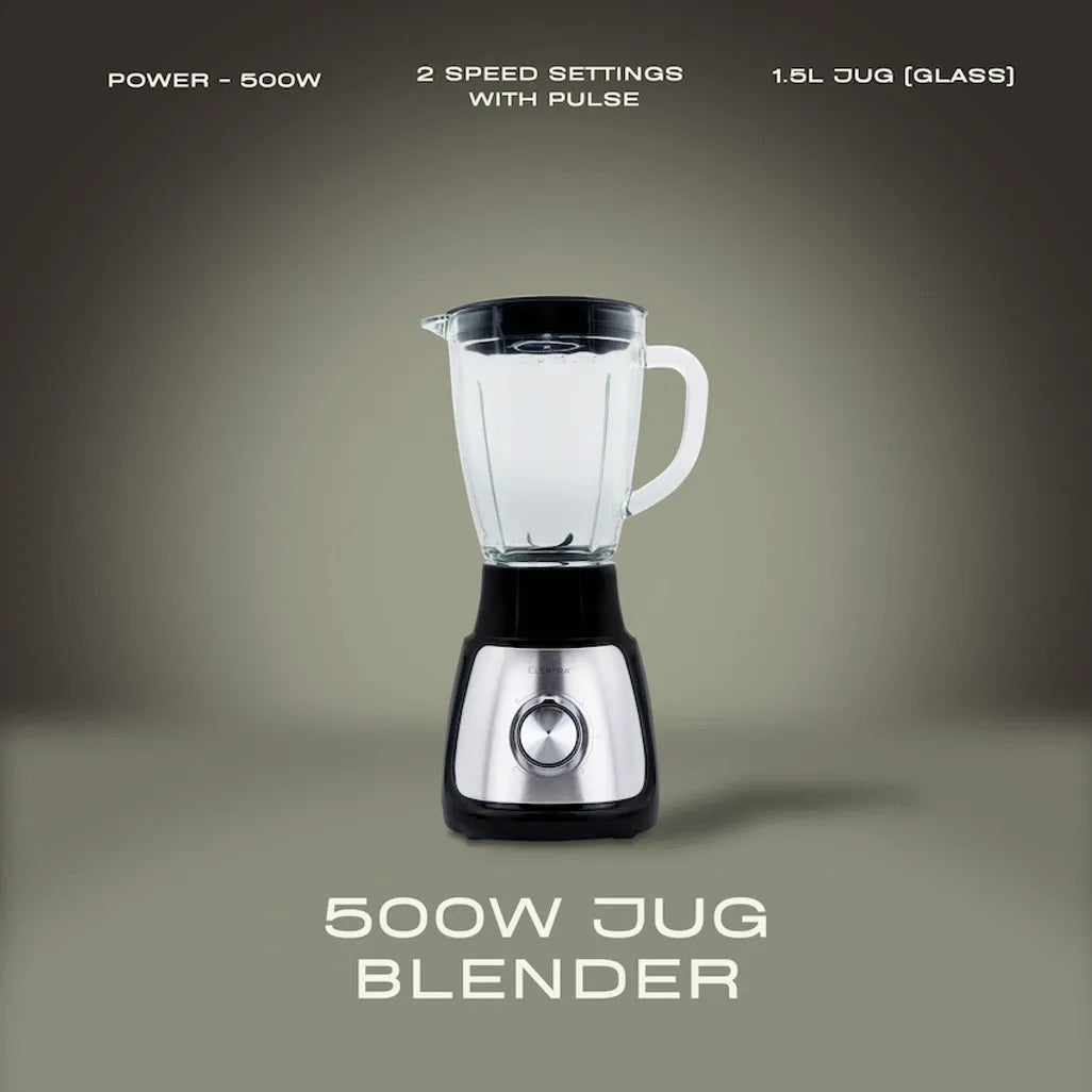 Elektra - 500w 1.5l Jug Blender (Glass Jug)