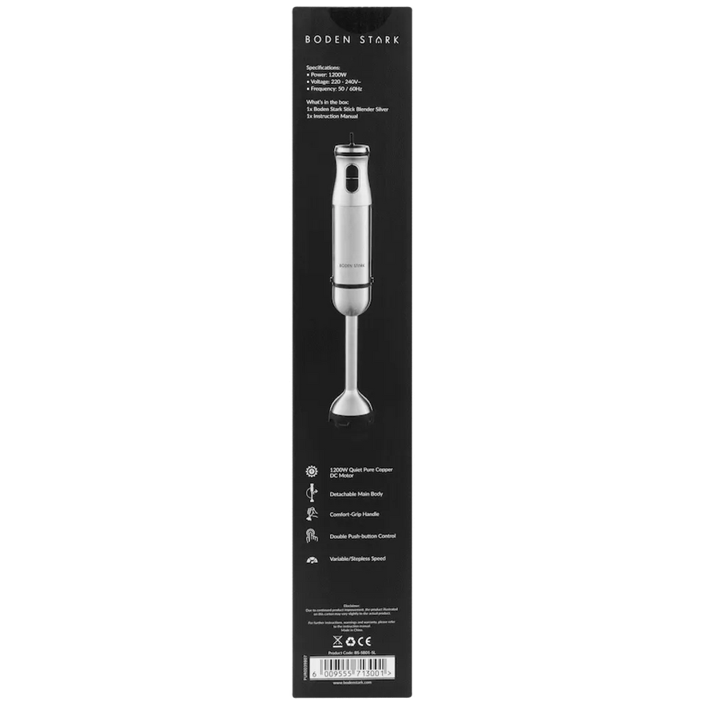 Boden Stark Stick Blender Silver