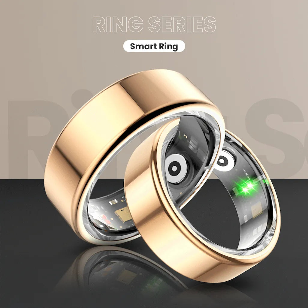 Volkano Ring Series Smart Ring with Charge Case - Black 20.8mm