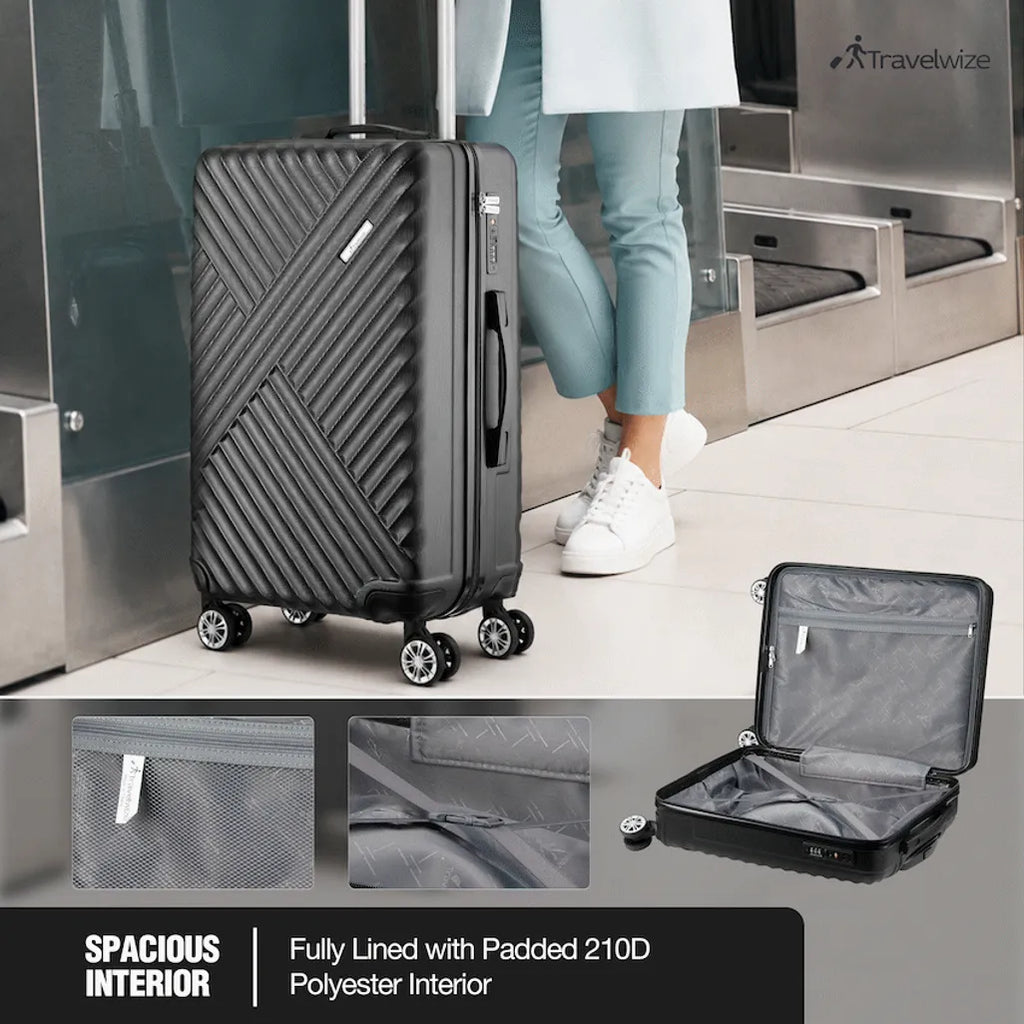 Travelwize Astra ABS 67cm 4-Wheel Spinner Luggage