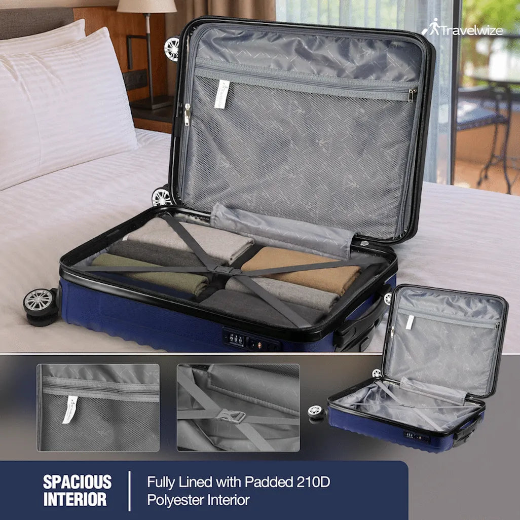 Travelwize Astra ABS 77cm 4-Wheel Spinner Luggage