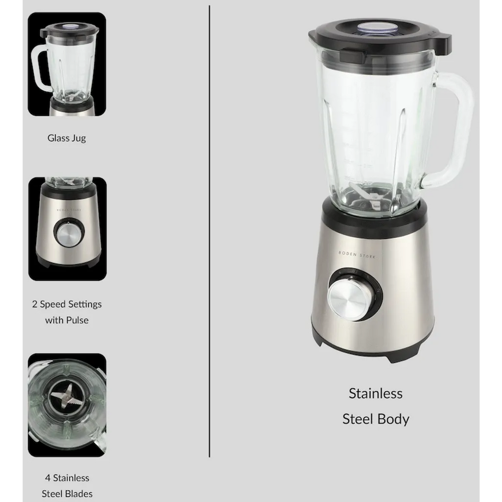 Boden Stark 1000w Glass Jug Blender