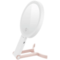 ZEN JestSet Series Portable Handheld LED Mirror - White