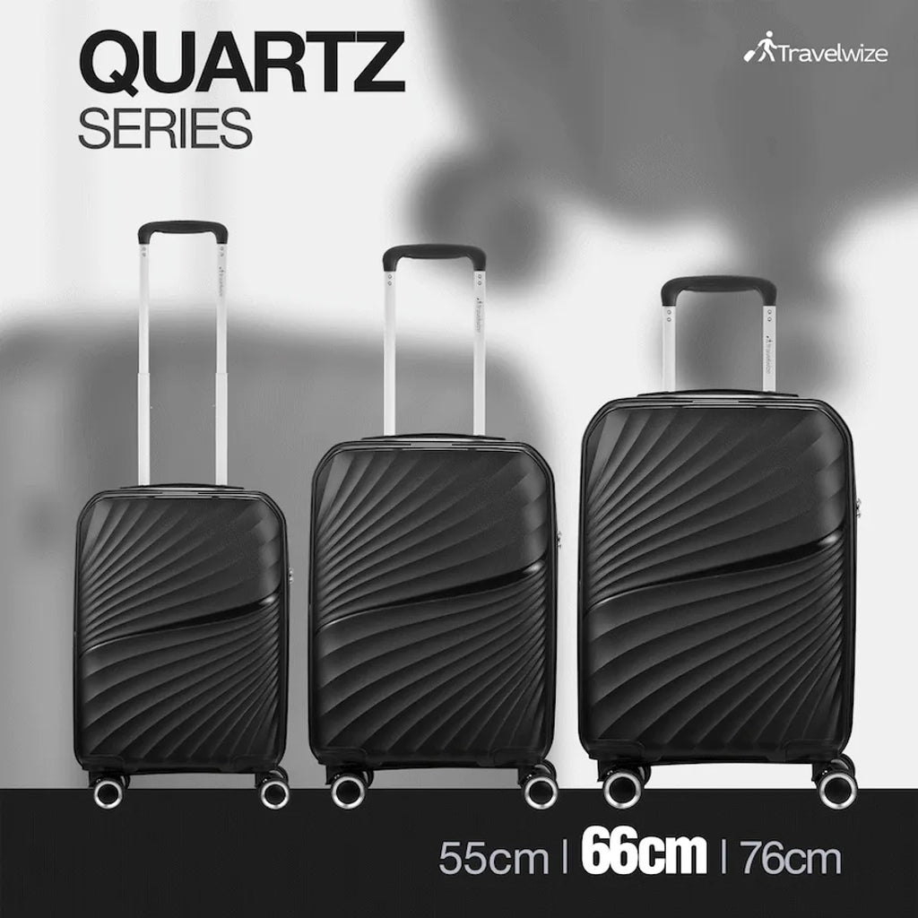 Travelwize Quartz PP 66cm 4-Wheels Spinner Luggage