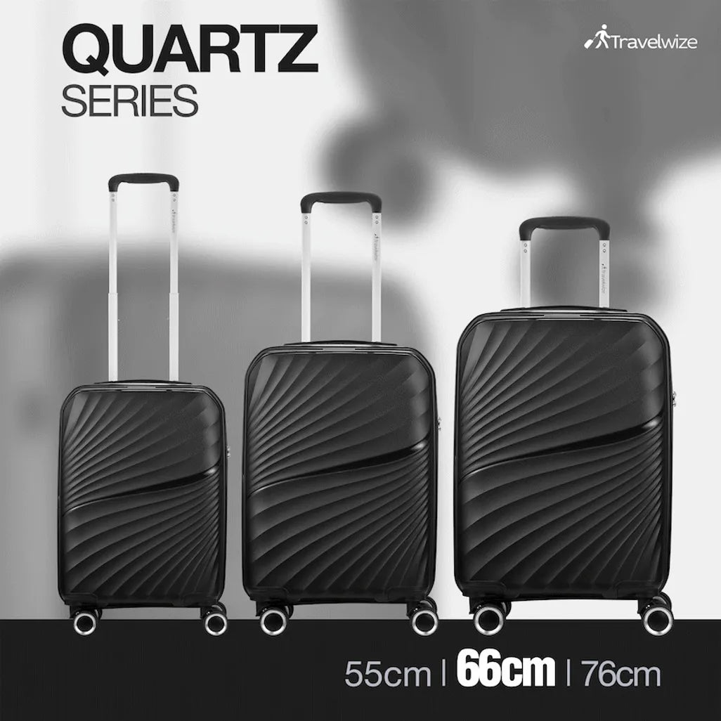 Travelwize Quartz PP 66cm 4-Wheels Spinner Luggage