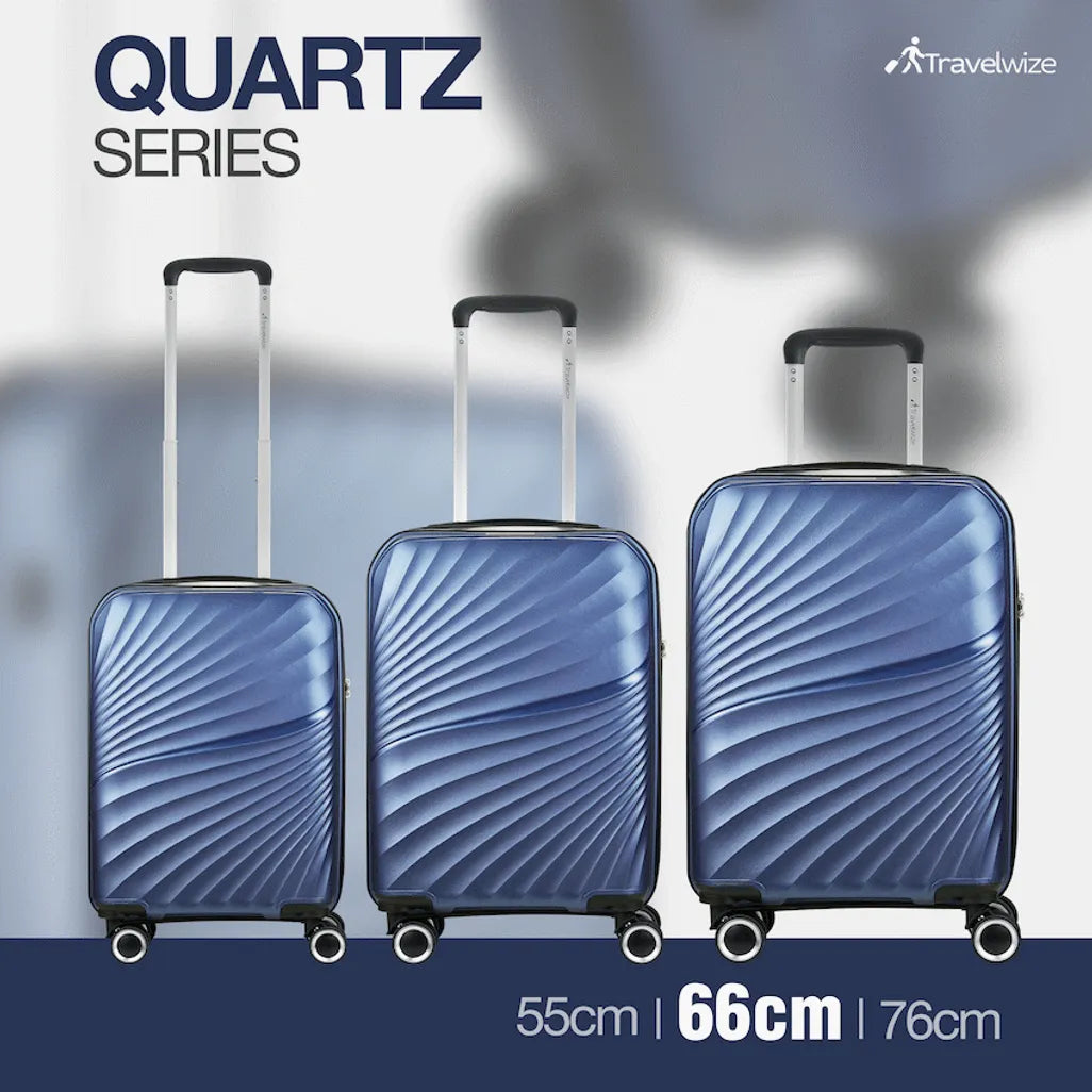 Travelwize Quartz PP 55cm 4-Wheel Spinner Luggage