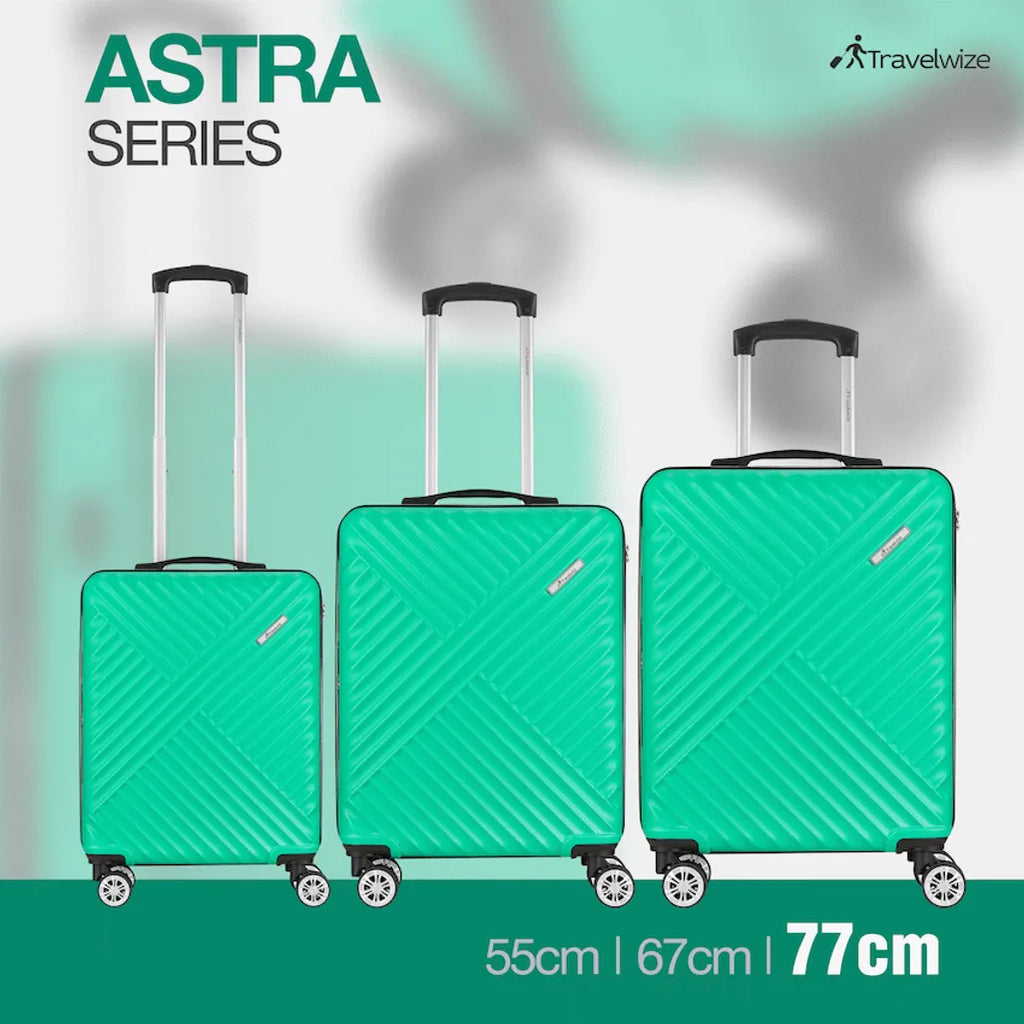 Travelwize Astra ABS 77cm 4-Wheel Spinner Luggage