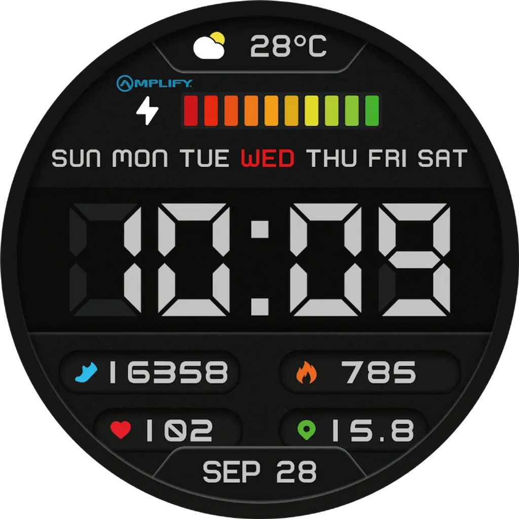 Amplify Compete Series Smart Watch - Black