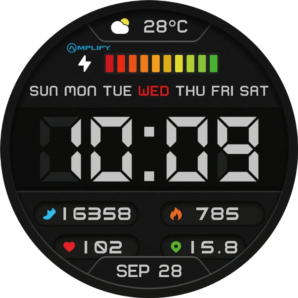Amplify Compete Series Smart Watch - Black
